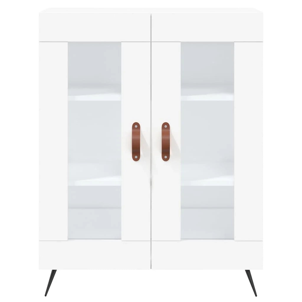 Buffet credenza cassettiera armadio mobile contenitore organizer cucina soggiorno salotto alto 69,5 x 34 x 180 cm legno ingegnerizzato bianco 02_0032653
