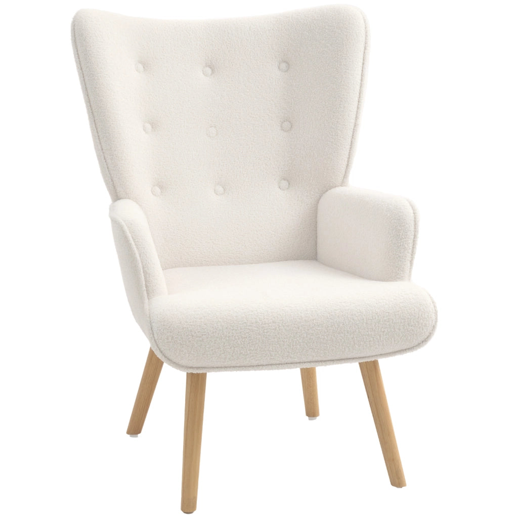 Poltrona Boucl¨¦ ¨C Zephmum ¨C Beige 71x74x96
