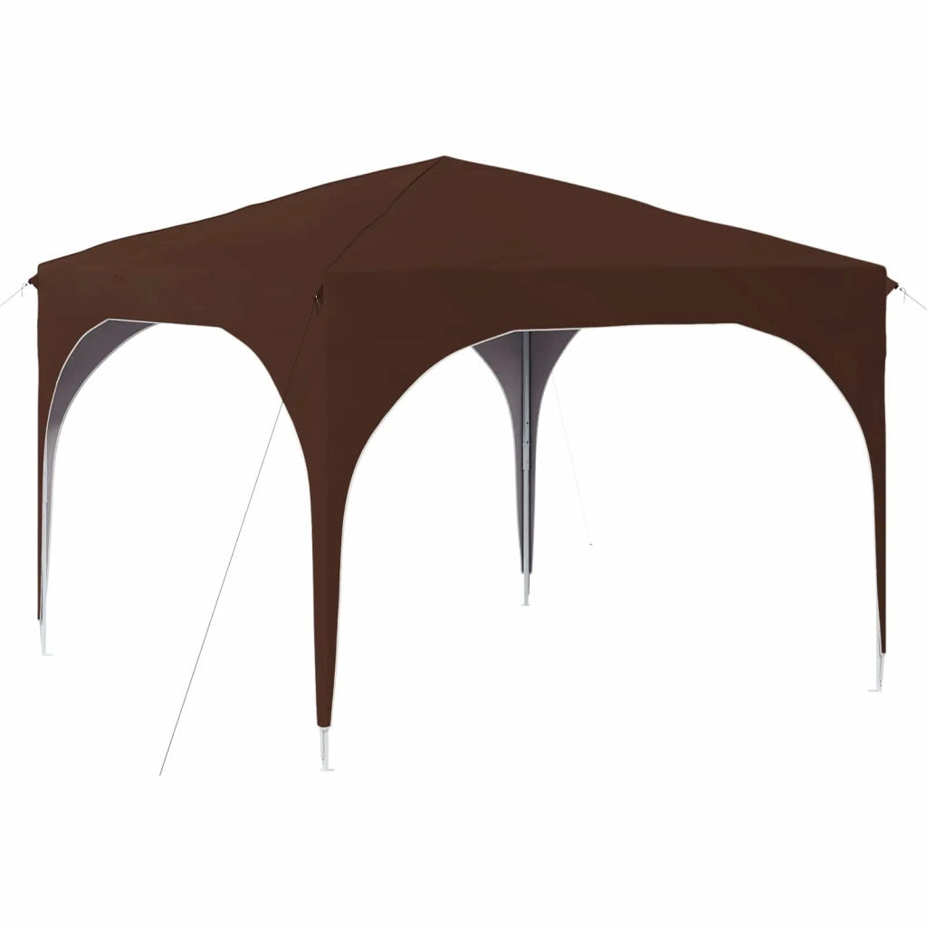 Tenda per feste a pop-up 290 x 290 x 245 cm Marrone