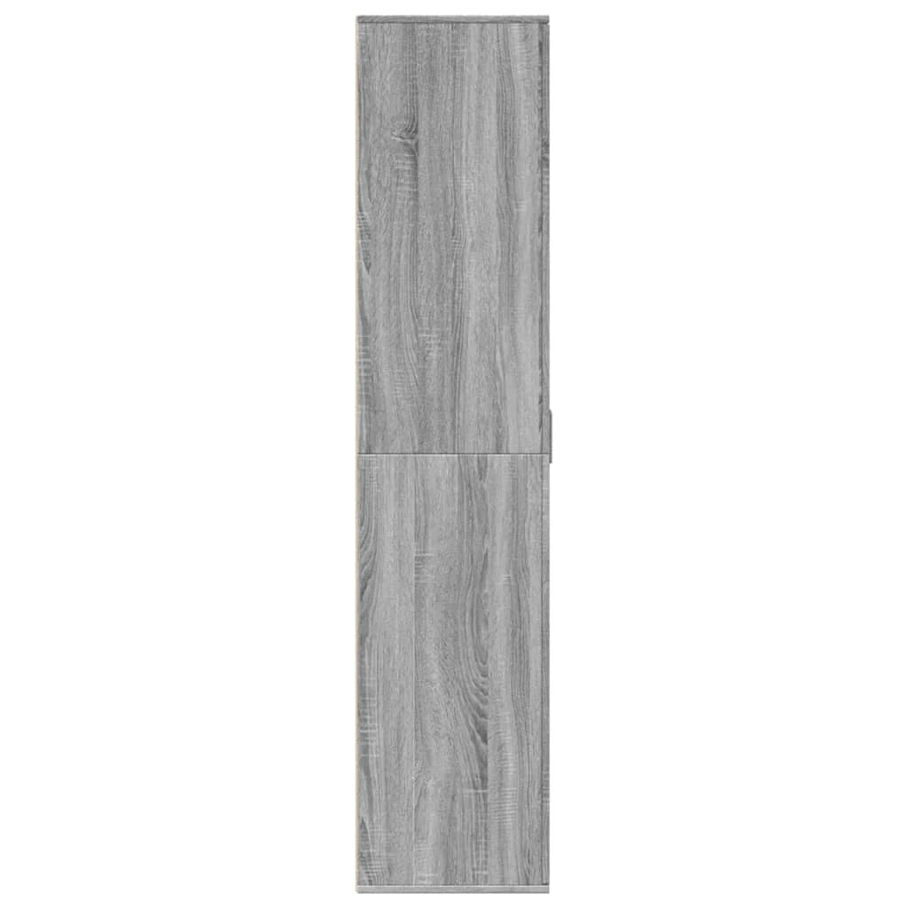 Scarpiera mobile contenitore per scarpe mobile per ingresso/corridoio/soggiorno design Sonoma 80 x 39 x 178 cm legno ingegnerizzato grigio 02_0022103