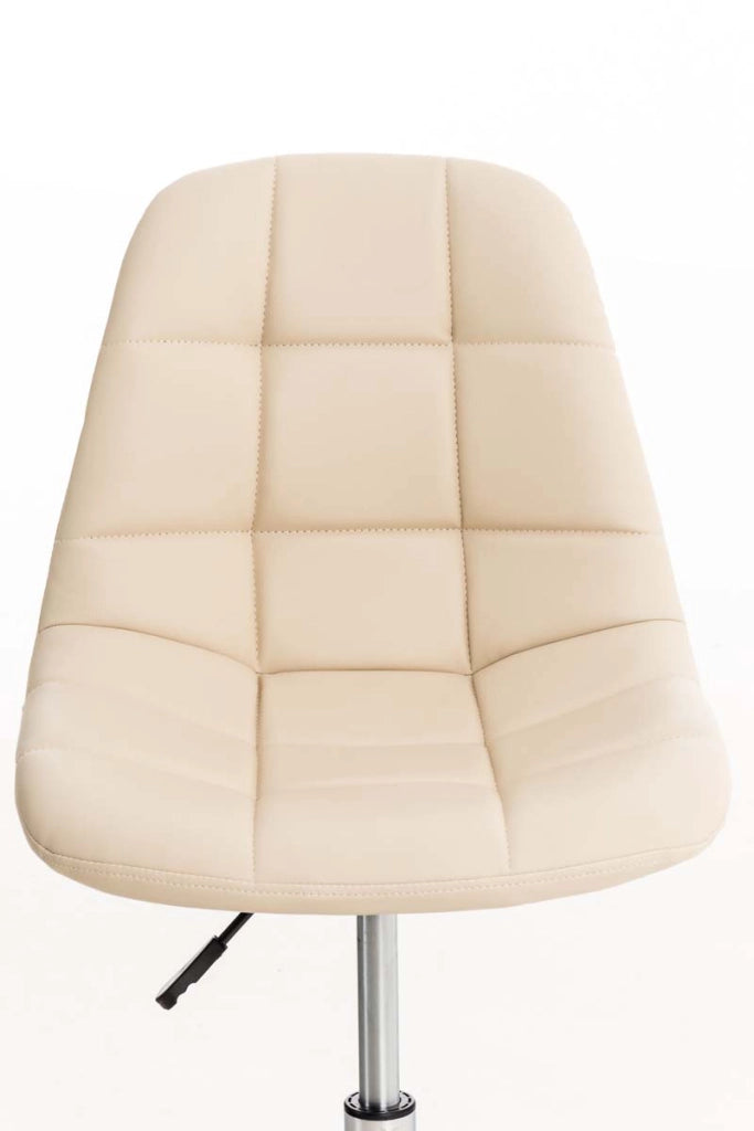 Sedia da ufficio Emil in similpelle crema