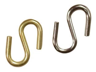 GANCI S APPENDIQUADRI- - filo ø mm.2,4 ferro nichelato - 200 pezzi