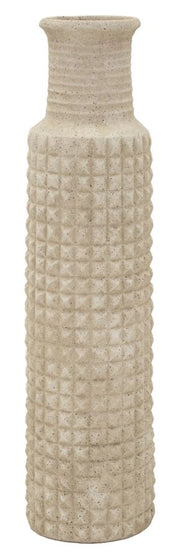 Vaso da Esterno Sand Ø28x110 cm in Resina Beige