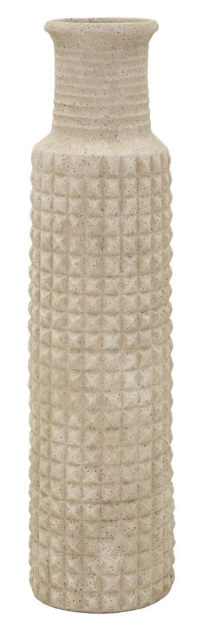 Vaso da Esterno Sand Ø28x110 cm in Resina Beige
