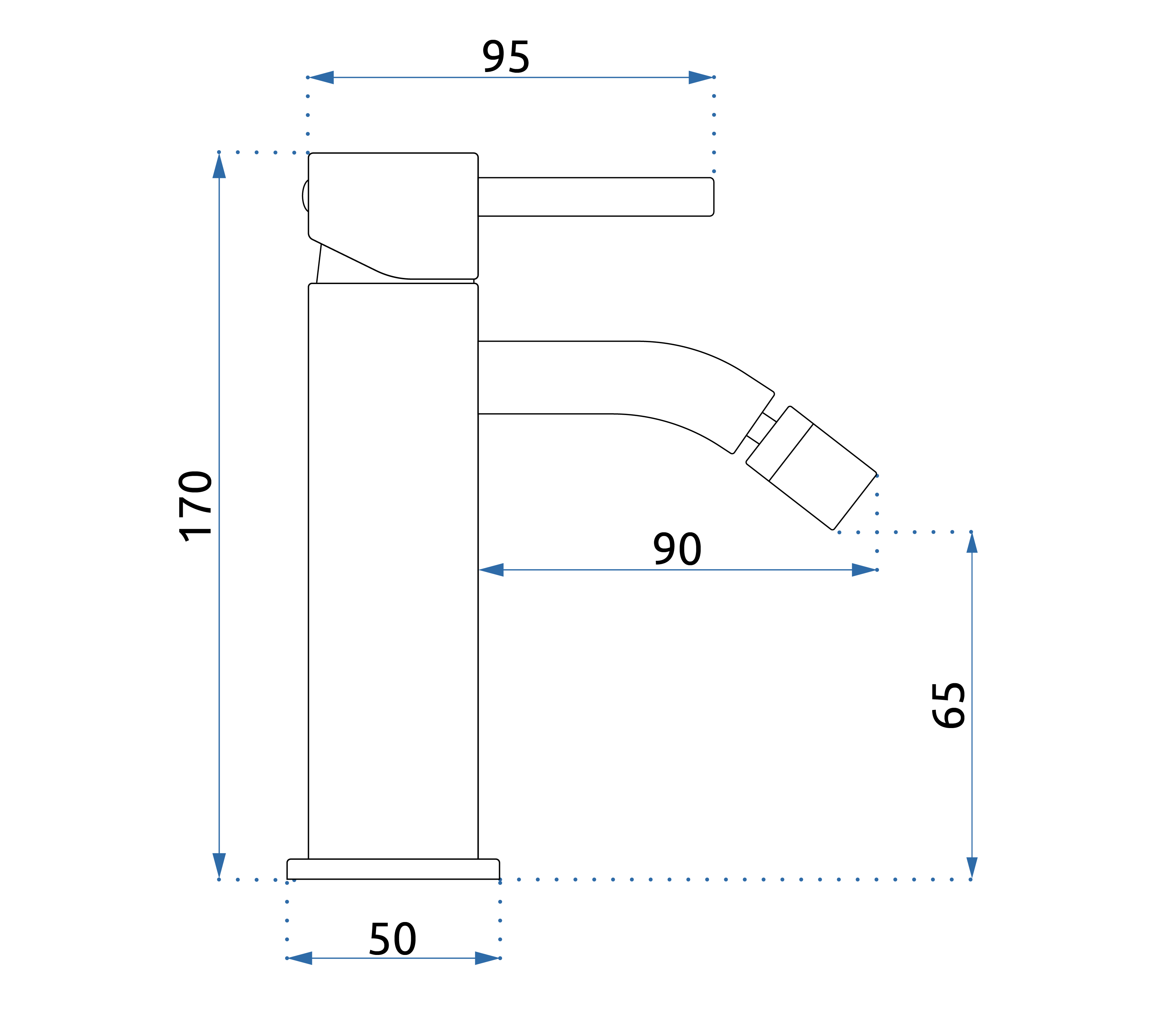 Rubinetto Da Bidet Rea Lungo Copper