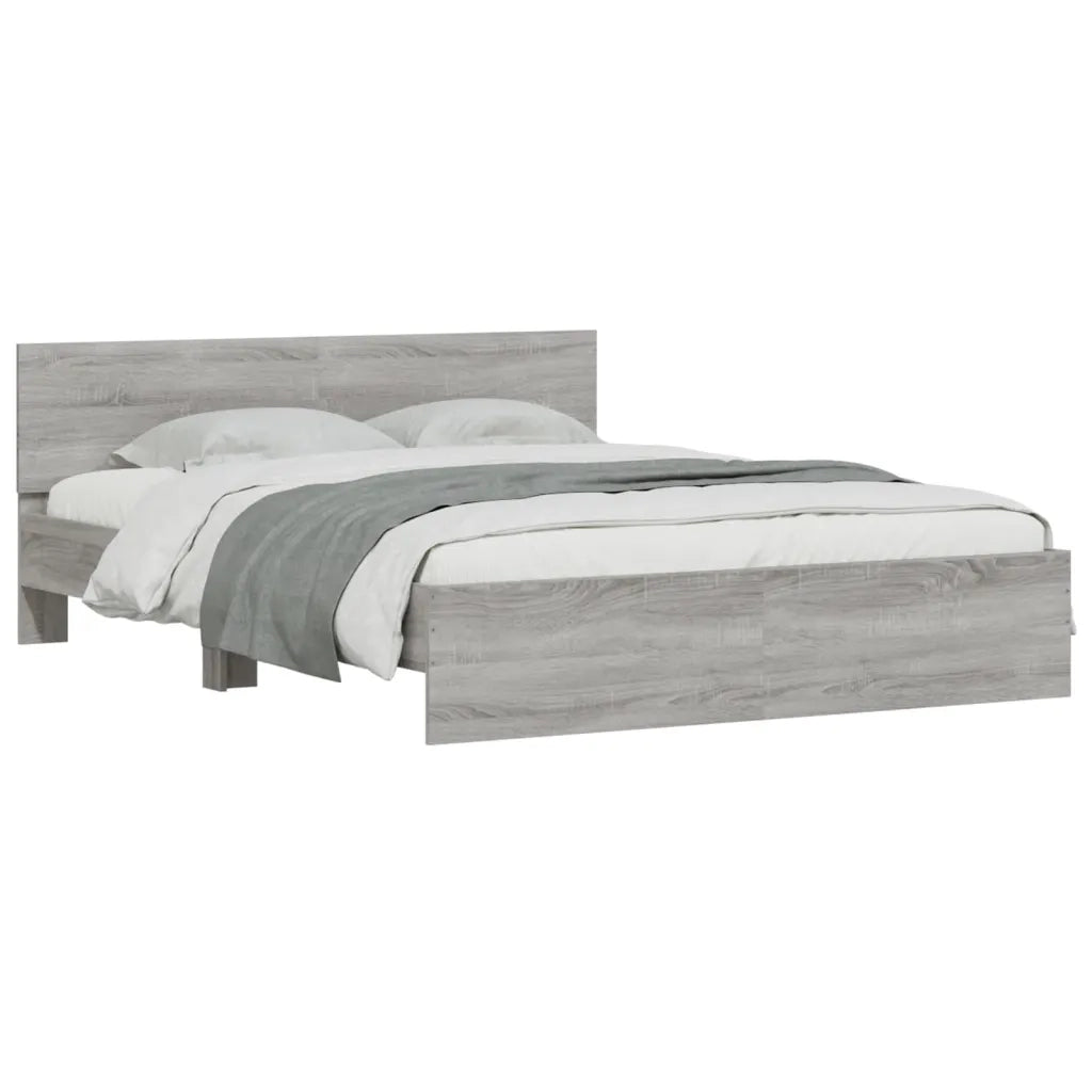 Giroletto con Testiera Grigio Sonoma 140x200 cm 3207488
