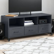 Mobile TV Antracite 100,5x39x43,5 cm Acciaio