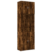 Credenza buffet cassettiera mobile contenitore organizer cucina soggiorno soggiorno alto 80 x 42,5 x 249 cm derivati ​​del legno marrone 02_0033564