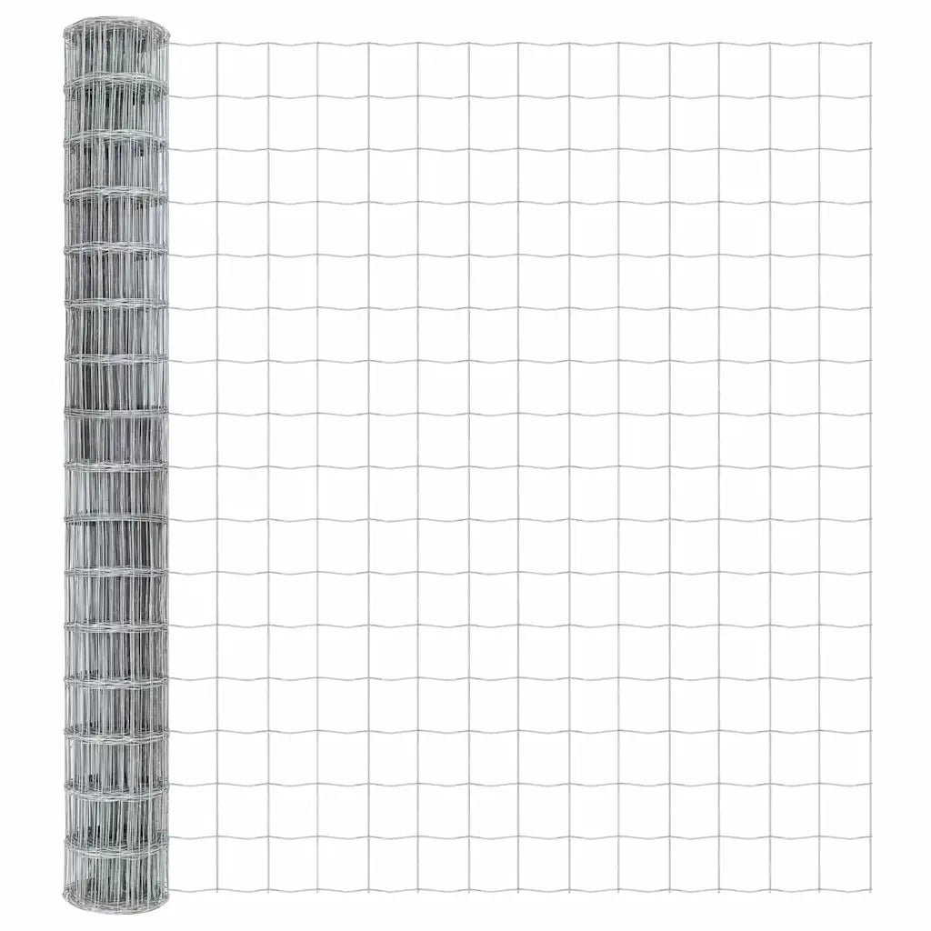 Recinzione da Giardino | Recinzione con Posto Argento 1,6 x 10 m Acciaio
