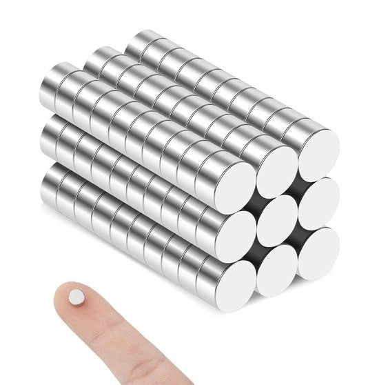 120 pezzi di magneti forti 6x3mm, magneti neodymium extra forti piccoli magneti per frigorifero magneti forti rotondi mini magneti per cartellone magnetico, lavagna bianca, bacheca, ufficio
