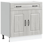 Pensile da cucina | Base da Cucina Kalmar Grigio Sonoma in Legno Multistrato