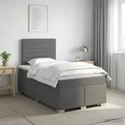 Letto box spring con materasso Grigio Scuro 120 x 200 cm 3453375