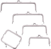 Portamonete in Metallo con Chiusura - Maniglia - Frame per Borsa - Portamonete Mobili per Telefono - 7,5 x 8,8 cm - Frame per Borsa