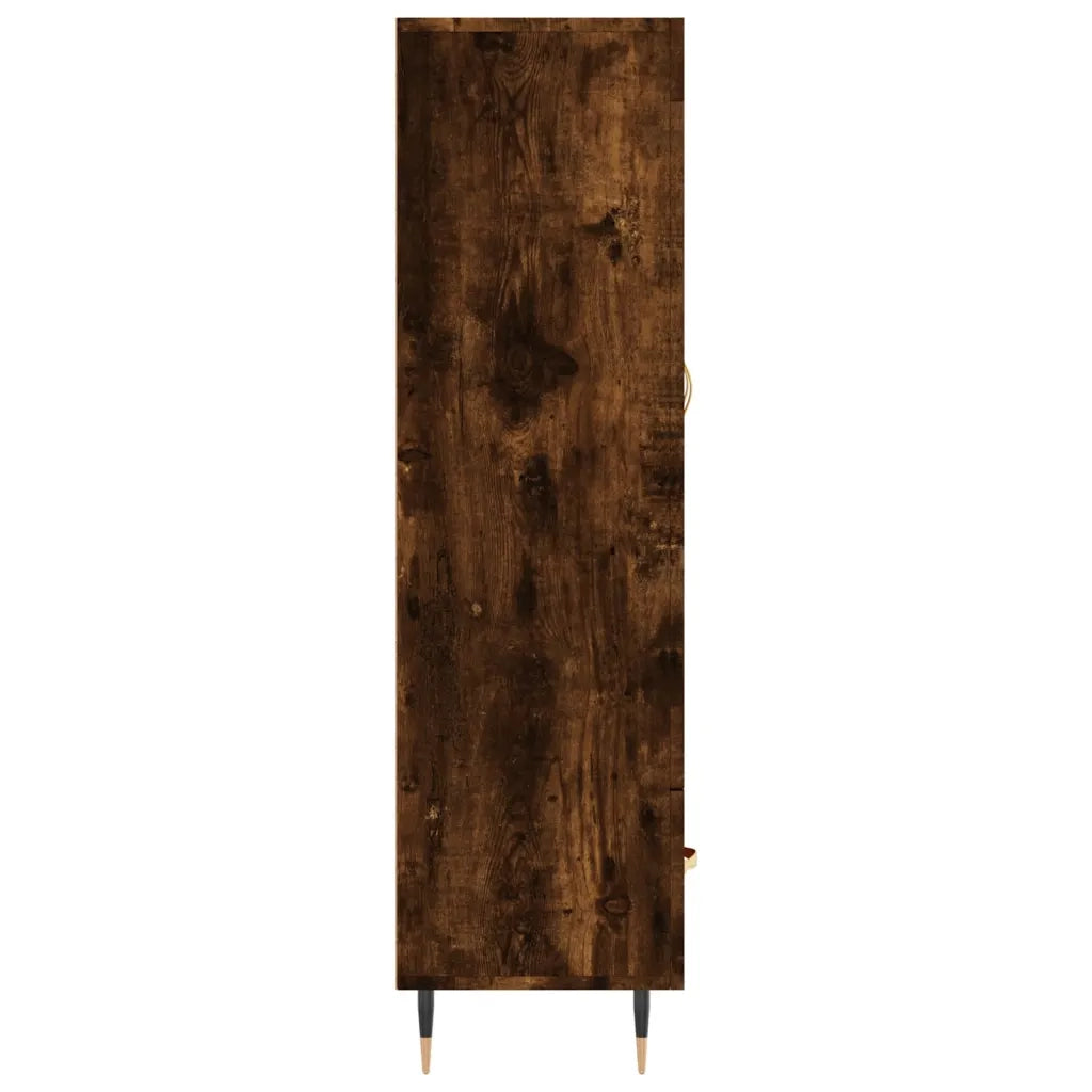 Credenza | Madia | Buffet da pranzo | Armadio da pranzo Rovere Fumo 69,5x31x115 cm in Legno Multistrato