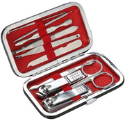 Kit per manicure 10 pezzi - Acciaio inossidabile - Disegno antiscivolo - Trimmer per unghie - Fresa per unghie - Materiale duraturo