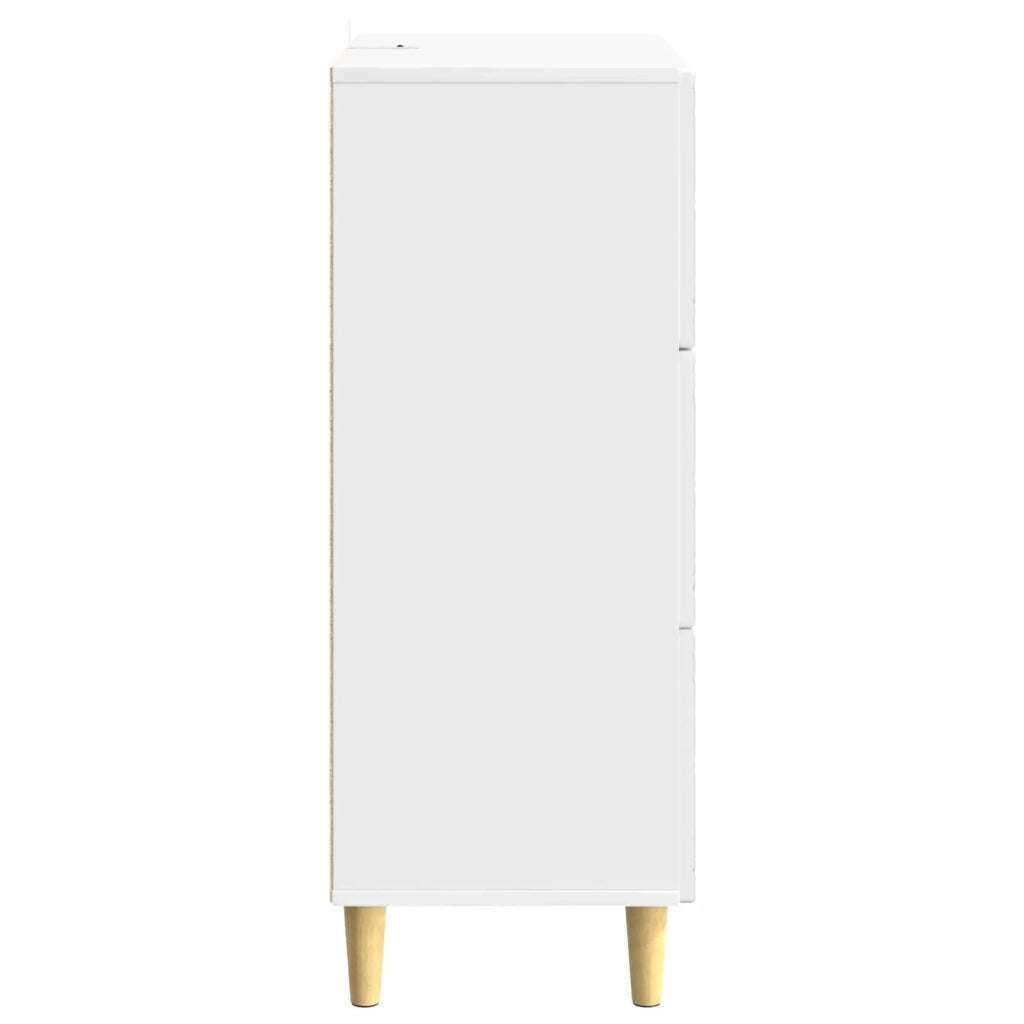 Mobile con Cassetti Bianco Lucido 66 x 34,5 x 90 cm 895069