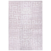 Tappeto Beige Tessuto 140 x 200 cm Motivo geometrico moderno  Soggiorno Camera da letto Per riscaldamento a pavimento Fondo antiscivolo