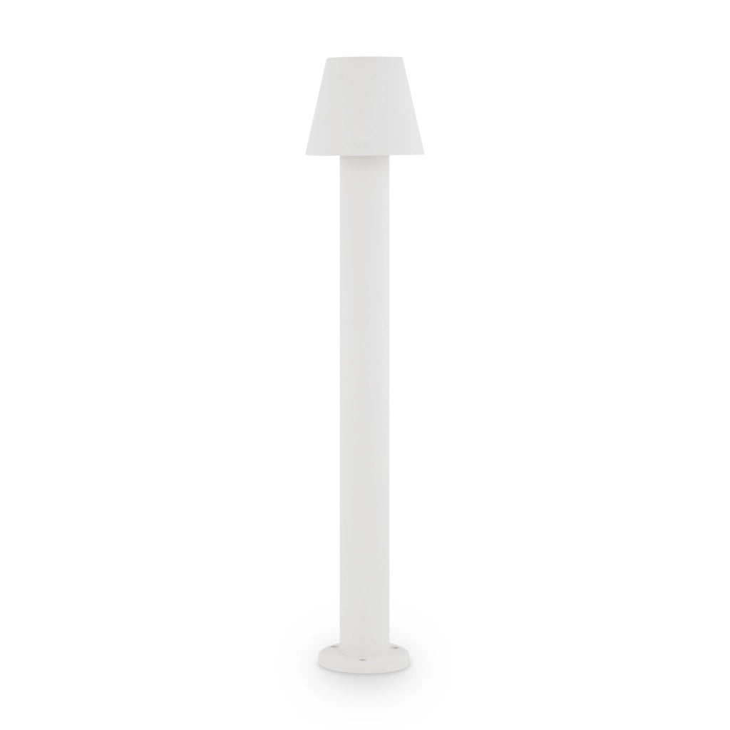 Lampada Da Terra Moderna Da Esterno Metallo Bianco Luce Led 5W Ip65
