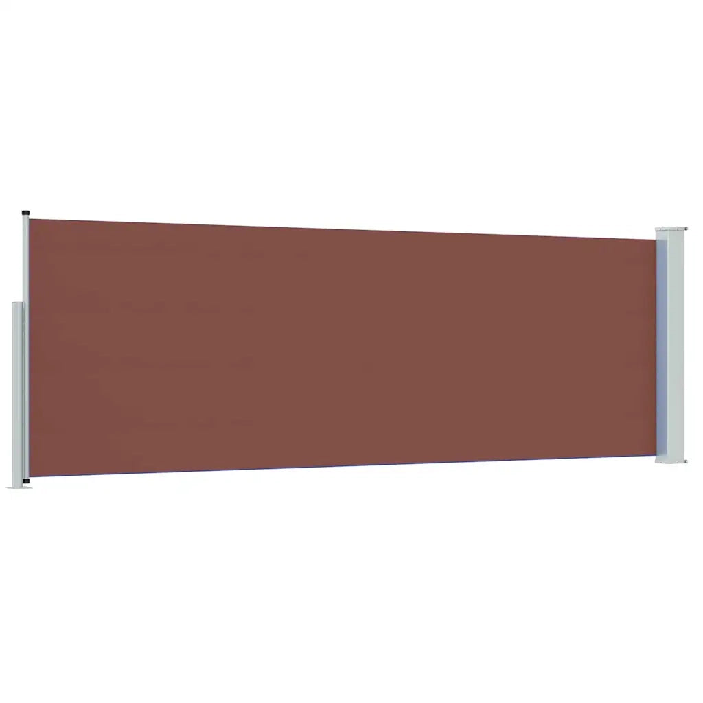 Tenda da Sole | Tenda laterale Retrattile per Patio 100x300 cm Marrone