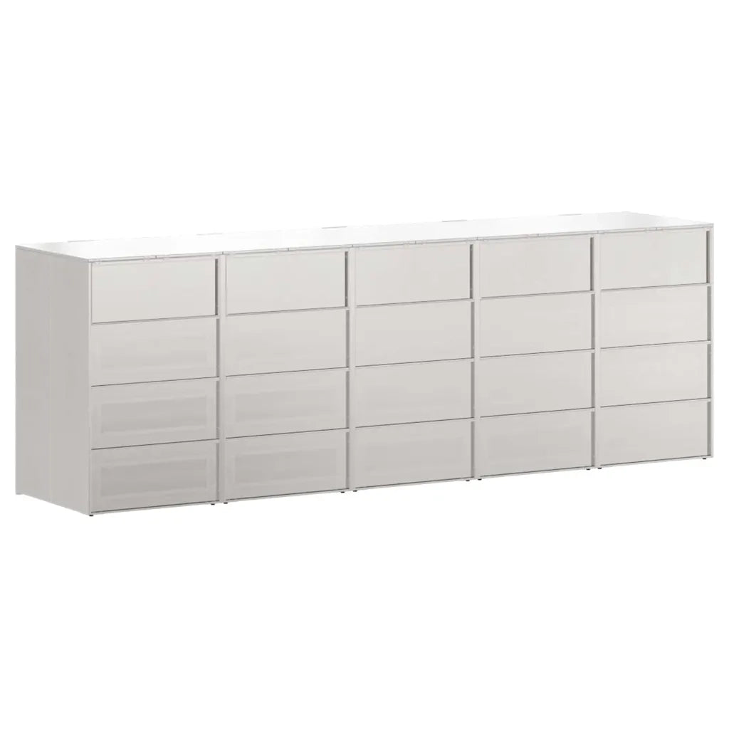 Contenitore per Rifiuti per 3 Bidoni 340 x 77.5 x 115.5 cm