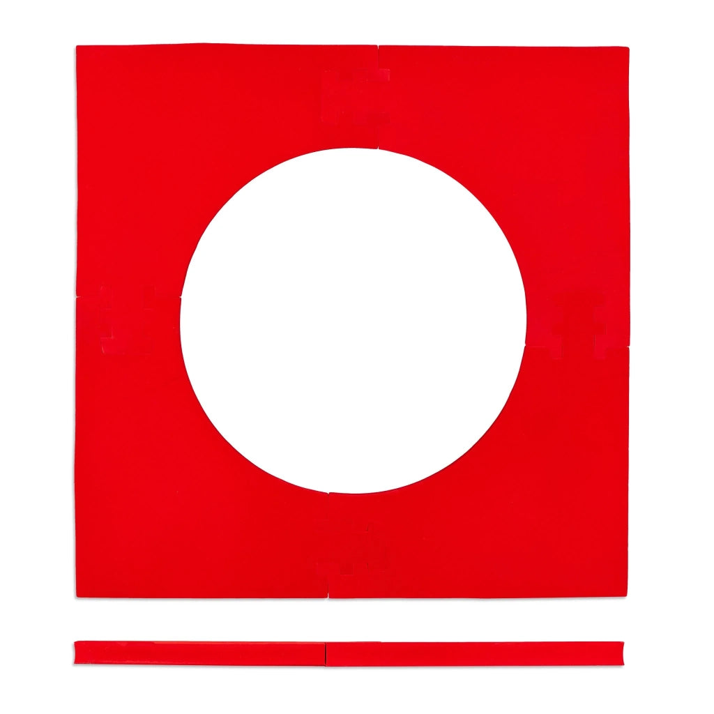 Bordo di protezione quadrato per bersaglio per freccette 71 x 71 x 3 cm montaggio facile in plastica nera 13_0006400