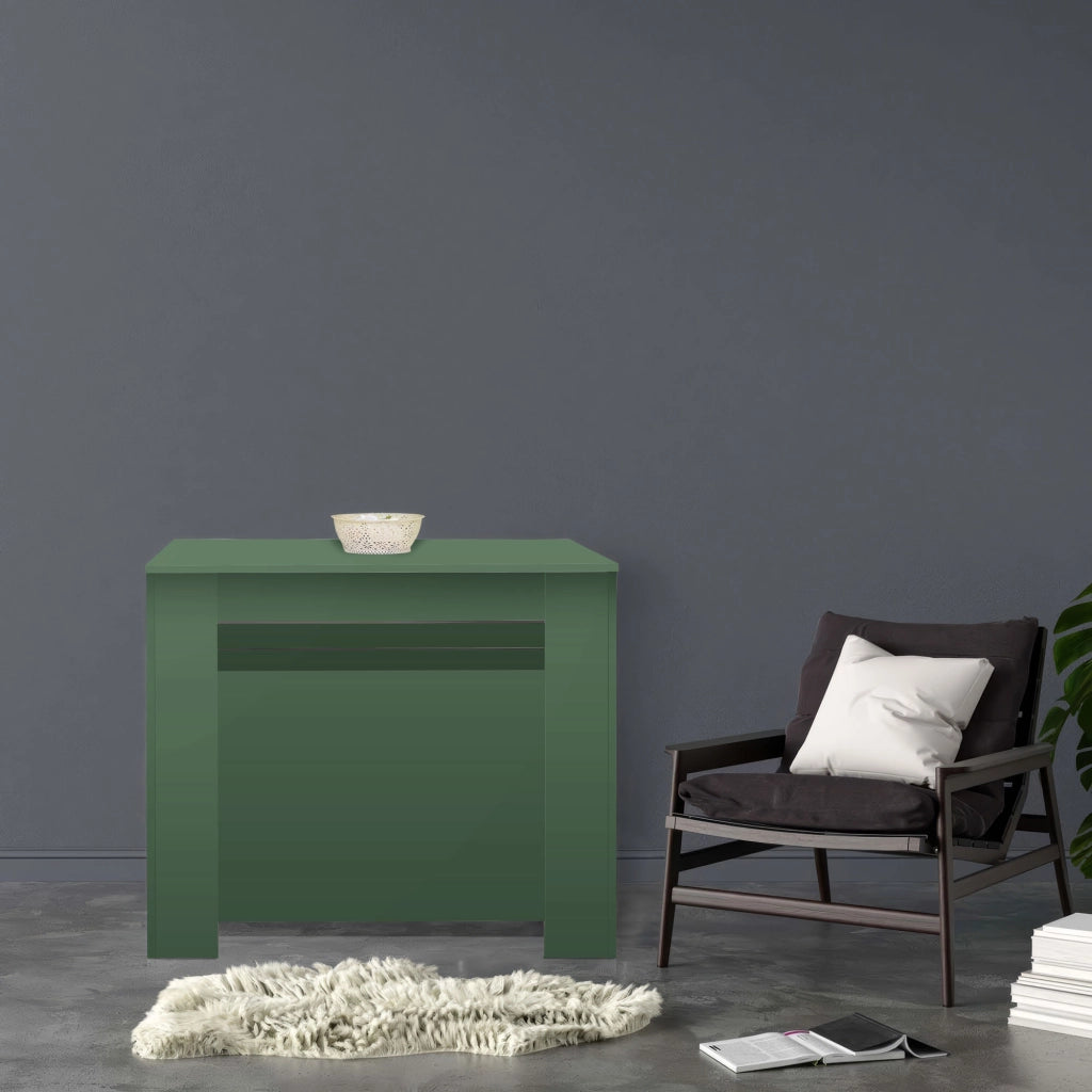 Fortino - Consolle Tavolo Allungabile 91x50/250 cm in Melaminico Antigraffio Verde Salvia