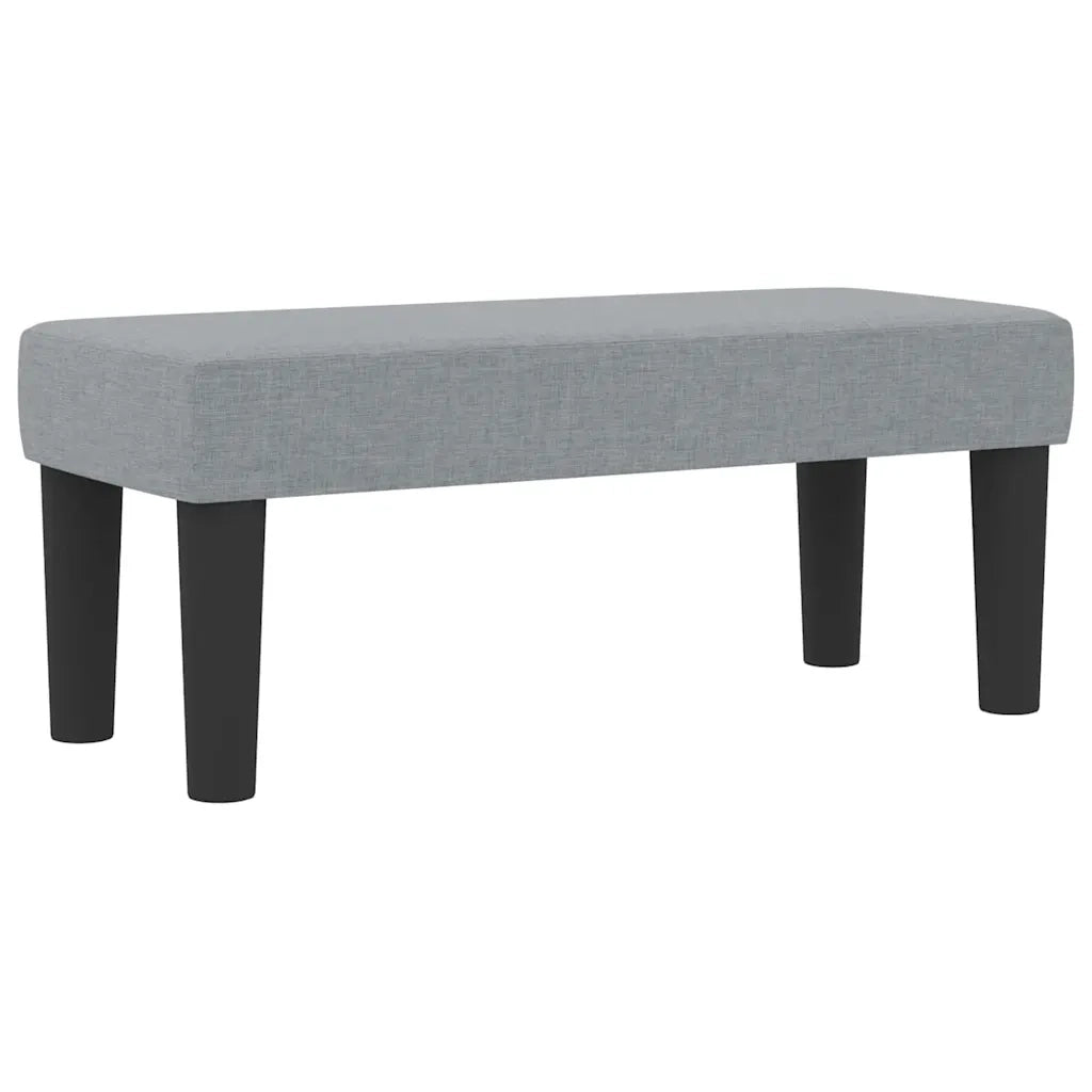 Letto a molle con materasso Grigio chiaro 90 x 200 cm Tessuto
