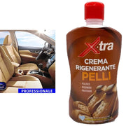 Trade Shop - Crema Rigenerante Per Pelli Sedili Auto Pulisce Rigenera E Protegge Cf Da 500ml -