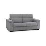 Flaibano, Divano Fisso 2 Posti Sfoderabile Made in Italy, 205x95x100h cm Grigio