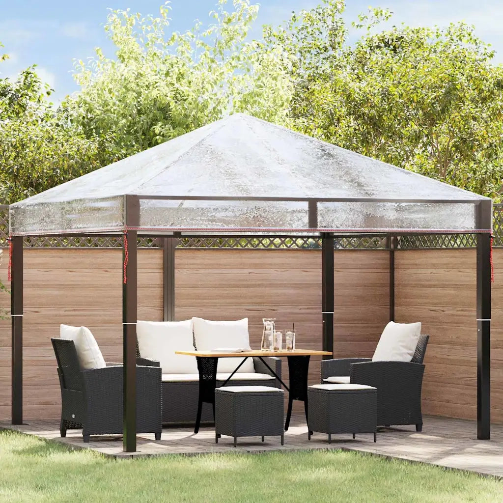 Sostituzione Copertura Gazebo 300 x 300 x 26 cm Trasparente PVC CFW9247701