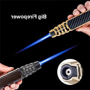 Accendino Torcia Ricaricabile - Torcia con Fiamma Azzurra e Luce Elettrica