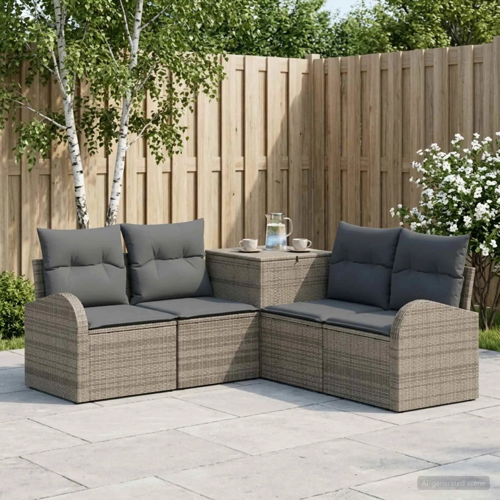 Set di divani 5 pz Grigio e Grigio Scuro 3447780