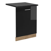 Vicco Pannello frontale della lavastoviglie Nero lucido 60 cm , PL Antracite