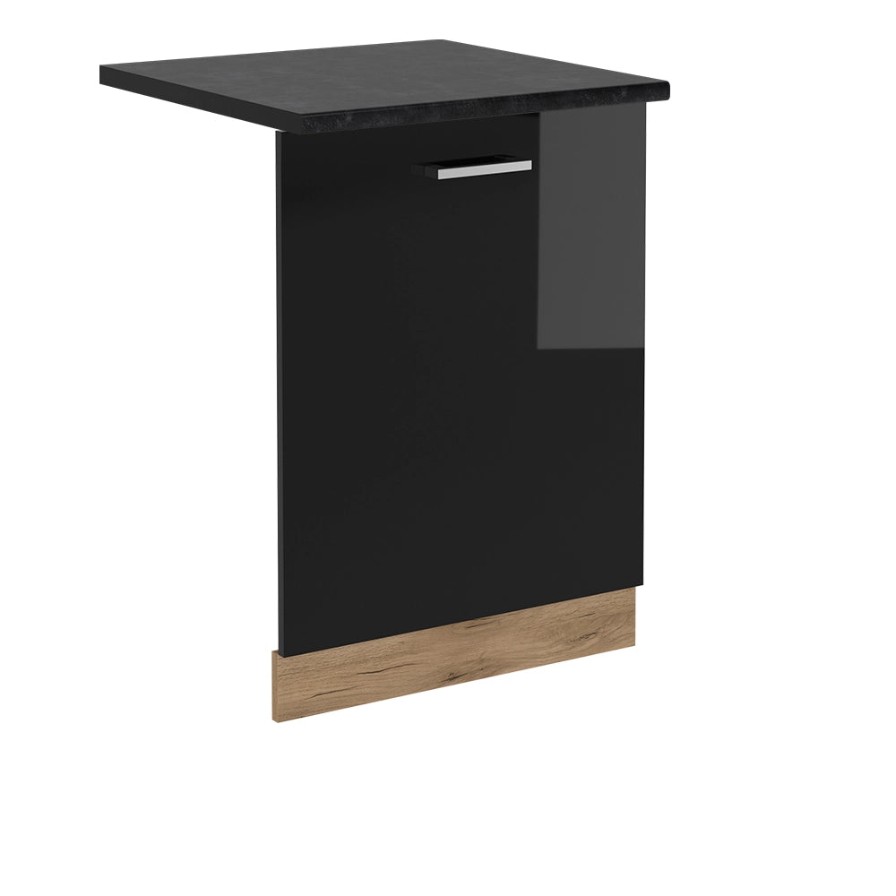 Vicco Pannello frontale della lavastoviglie Nero lucido 60 cm , PL Antracite