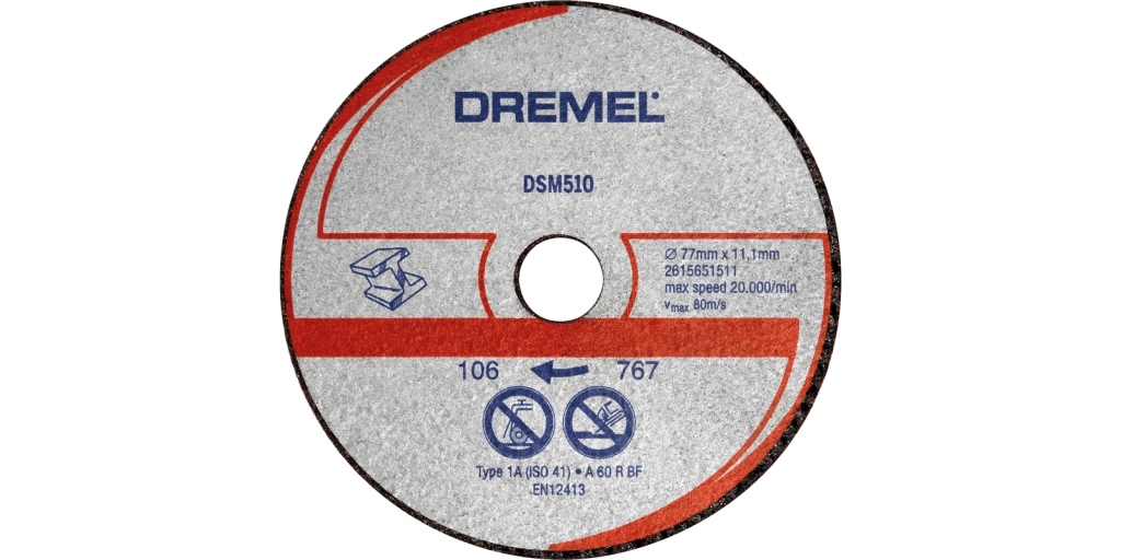 DREMEL® DSM20 disco da taglio per metallo e plastica (DSM510) - 2615S510JB