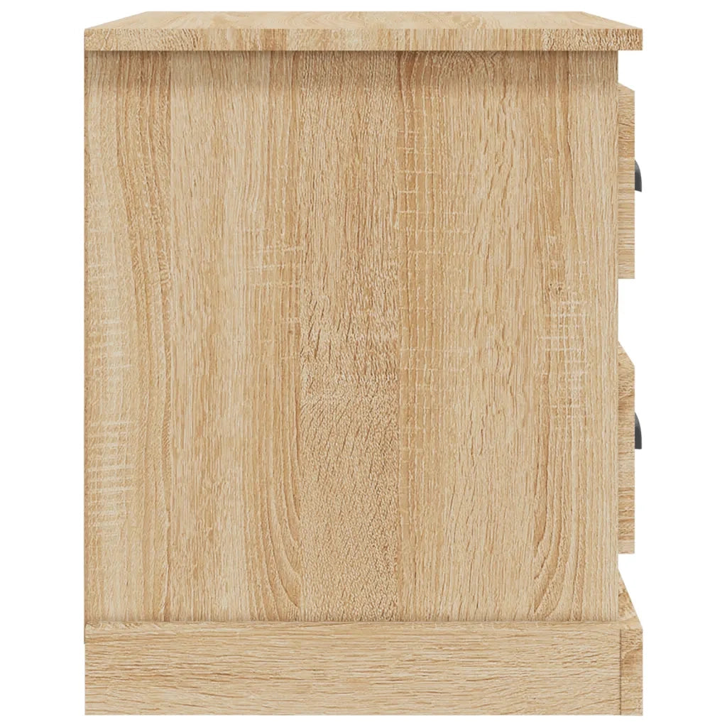 Comodini 2 pz Rovere Sonoma 39x39x47,5 cm in Legno Multistrato