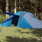 Tenda da Campeggio a Cupola per 4 Persone Blu Impermeabile 94344
