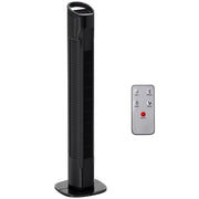 Ventilatore a Torre con Telecomando a 5m, Oscillante 70¡ã, 3 Funzioni e 3 Velocit¨¤, Nero
