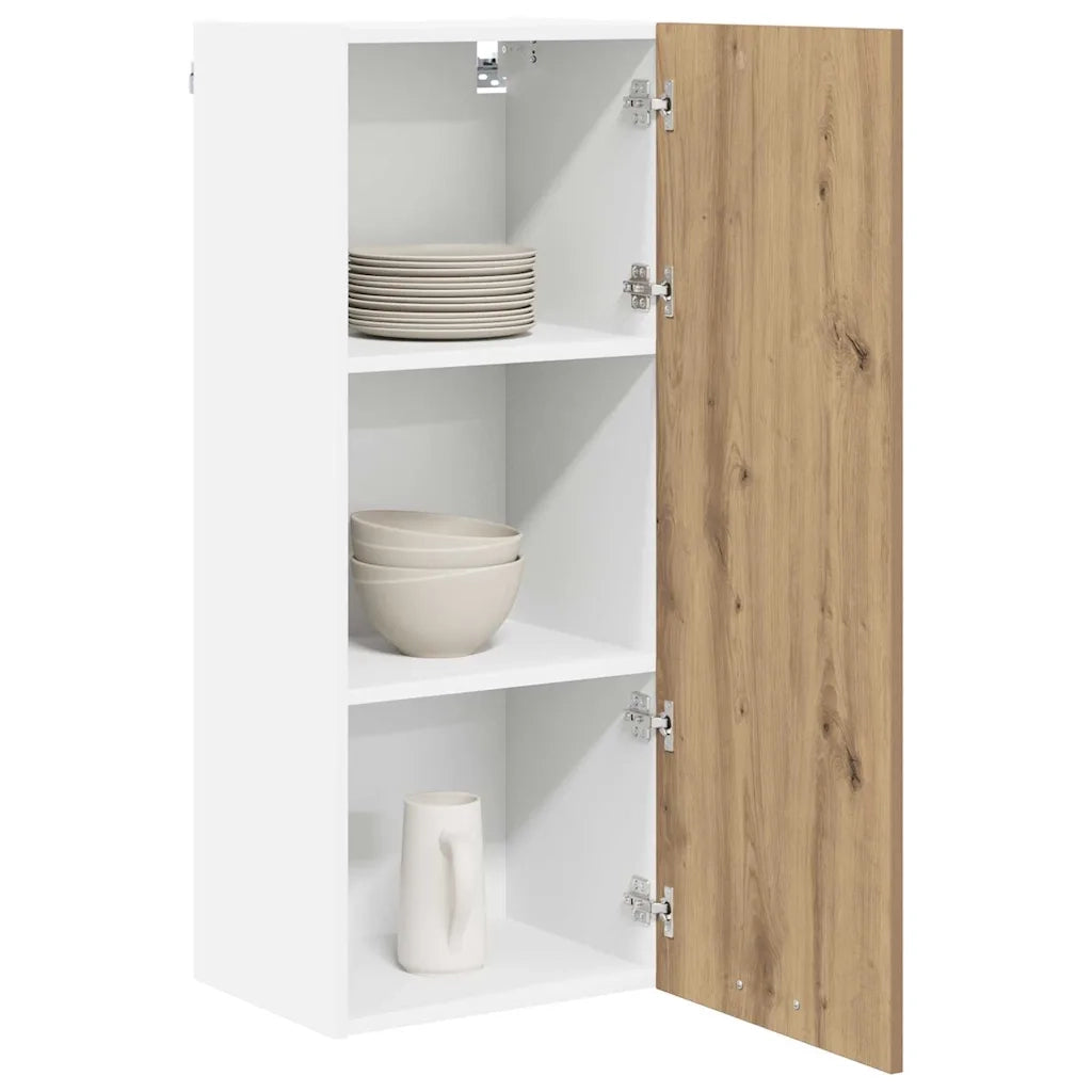 Armadio pensile con porta Rovere artigianale 40 x 31 x 100 cm 884345