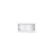 Applique Contemporanea Frame Vetro Bianco 2 Luci E14