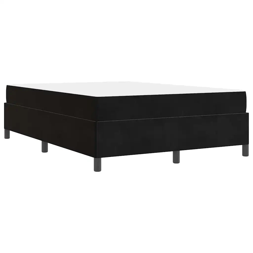 vidaXL Struttura del letto Nero e Bianco e Nero 140 x 190 cm Velluto