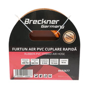 Tubo flessibile professionale per aria compressa in PVC da 10 m e attacco rapido universale Breckner Germany