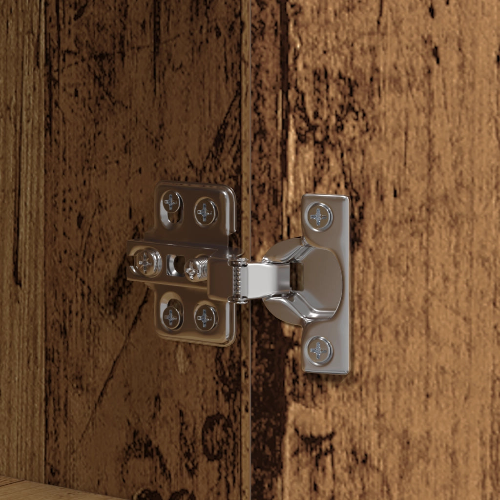 Mobile TV con LED Legno Old 139.5x34x50 cm Legno Ingegnerizzato