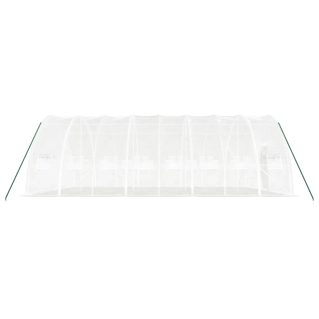 Serra con Telaio in Acciaio Bianco 48 mÂ² 8x6x2,85 m