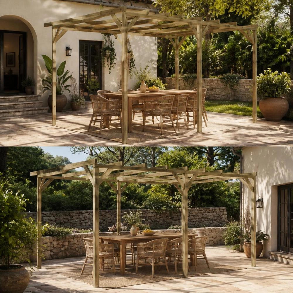 Terrace Pergola 2x4x2.2 M Wood