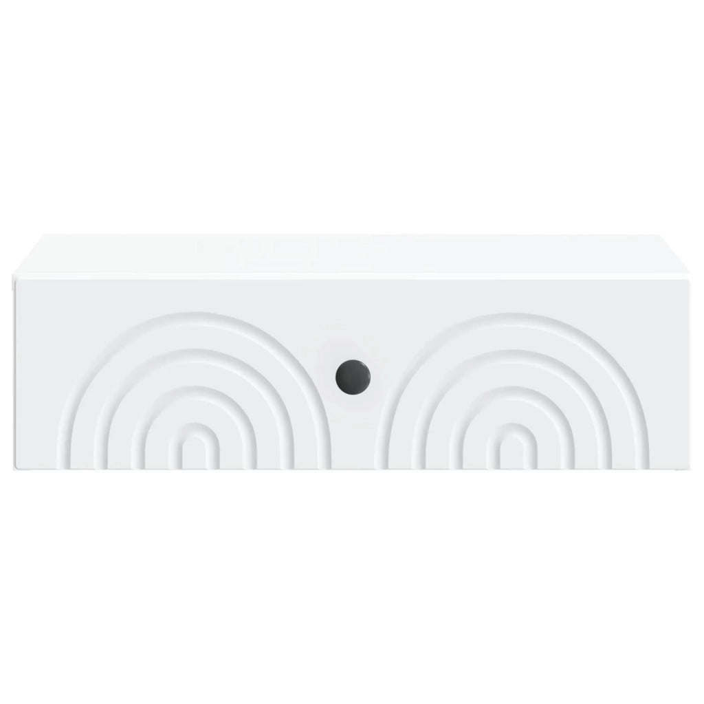 Tavolino da Parete Laterale Bianco 59 x 34,5 x 17 cm 898145