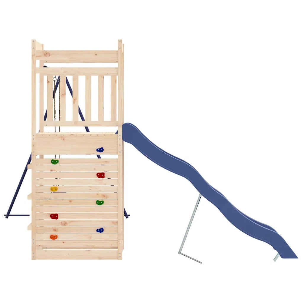 Set da Gioco da Esterno in Legno Massello di Pino CFW3865544
