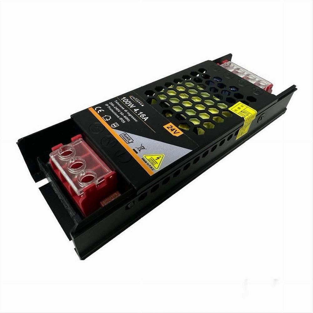 Trade Shop - Alimentatore Slim Stabilizzato 24v 100w Switch Trasformatore 4.16mha Fhyla100w24v -