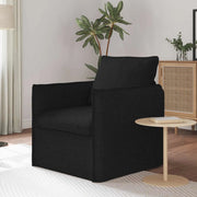 Divano Nero 195 x 82 x 85 cm Tessuto