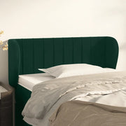 Testiera ad Orecchio-Testata con Orecchie Verde Scuro 93x23x78/88 cm in Velluto 360323